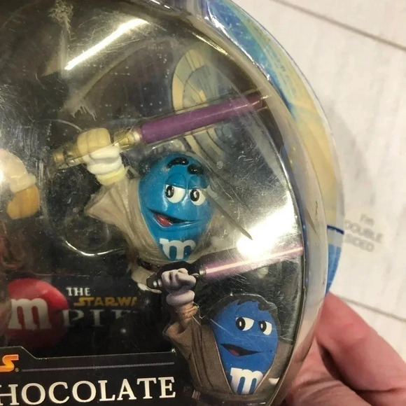 Hasbro M&Ms Star Wars Characters Chewbacca and Mace Windu Vintage Sealed in Pkg - Picture 8 of 8